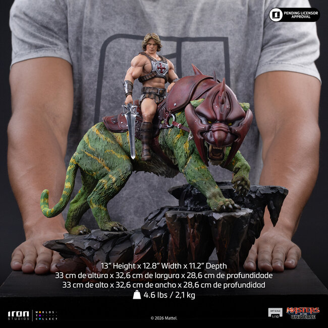 Masters of the Universe (2026) Art Scale Statue 1/10 He-Man and Battle Cat 33 cm