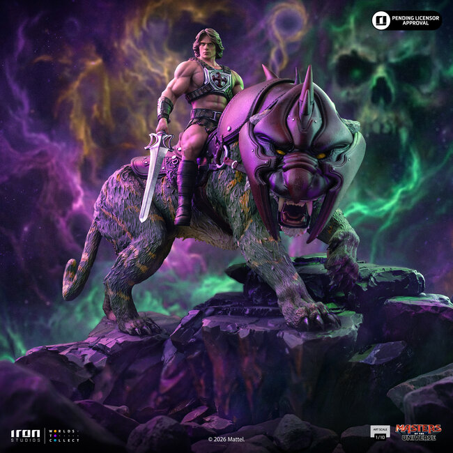 Masters of the Universe (2026) Art Scale Statue 1/10 He-Man and Battle Cat 33 cm