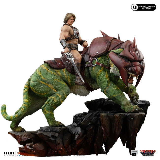 Masters of the Universe (2026) Art Scale Statue 1/10 He-Man and Battle Cat 33 cm