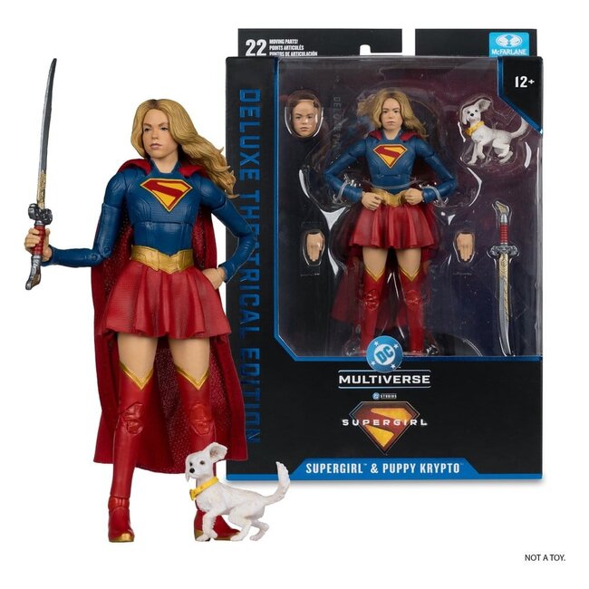 McFarlane Toys Supergirl (2026) DC Theatrical Deluxe Edition Action Figure Supergirl & Baby Krypto 17 cm