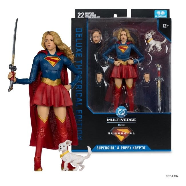 Supergirl (2026) DC Theatical Deluxe Edition Actionfigur Supergirl & Baby Krypto 17 cm
