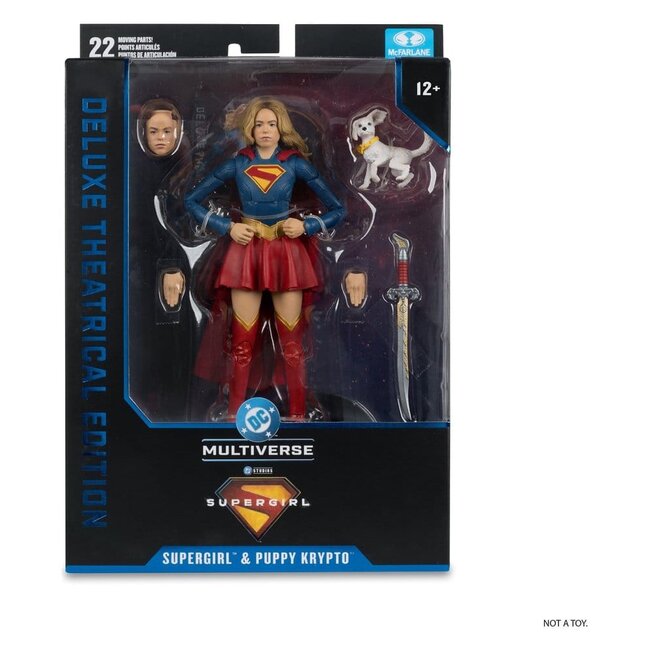 Supergirl (2026) DC Theatrical Deluxe Edition Action Figure Supergirl & Baby Krypto 17 cm