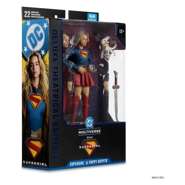 Supergirl (2026) DC Theatrical Deluxe Edition Action Figure Supergirl & Baby Krypto 17 cm