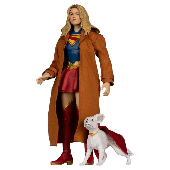 Supergirl (2026) DC Theatrical Deluxe Edition Action Figure Supergirl & Krypto (Gold Label) 17 cm