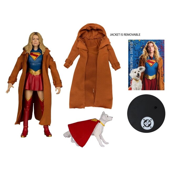 Supergirl (2026) DC Theatrical Deluxe Edition Action Figure Supergirl & Krypto (Gold Label) 17 cm