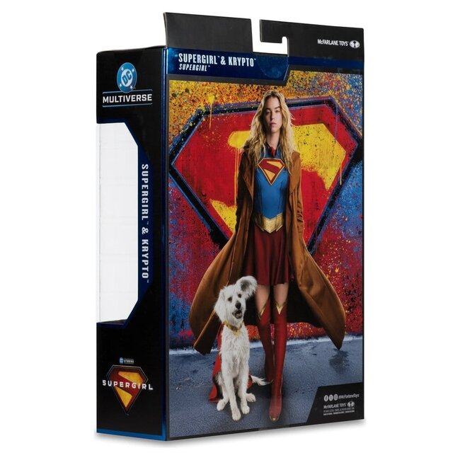 Supergirl (2026) DC Theatrical Deluxe Edition Action Figure Supergirl & Krypto (Gold Label) 17 cm