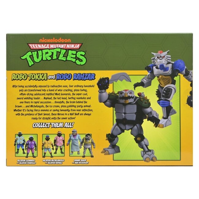 Teenage Mutant Ninja Turtles (1987 Cartoon) 2-Pack Action Figures Robo Tokka and Rahzar 18 cm
