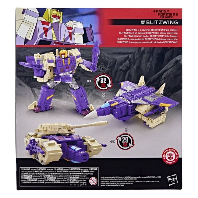 The Transformers: The Movie Studio Series Leader Class Action Figure Blitzwing 18 cm