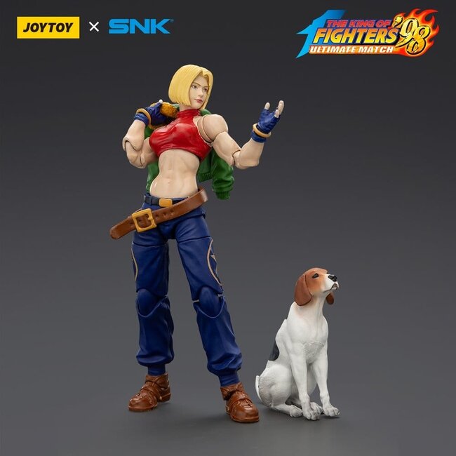 De King of Fighters '98 Ultimate Match actiefiguur Blue Mary 11 cm