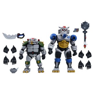 NECA  Teenage Mutant Ninja Turtles (1987 Cartoon) 2-Pack Action Figures Robo Tokka and Rahzar 18 cm