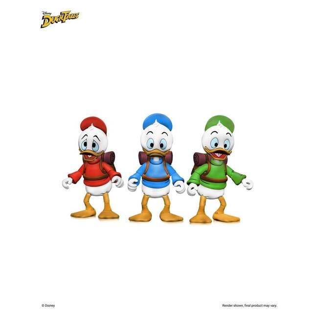 DuckTales Ultimate Action Figures 3-Pack Huey, Dewey, and Louie 18 cm