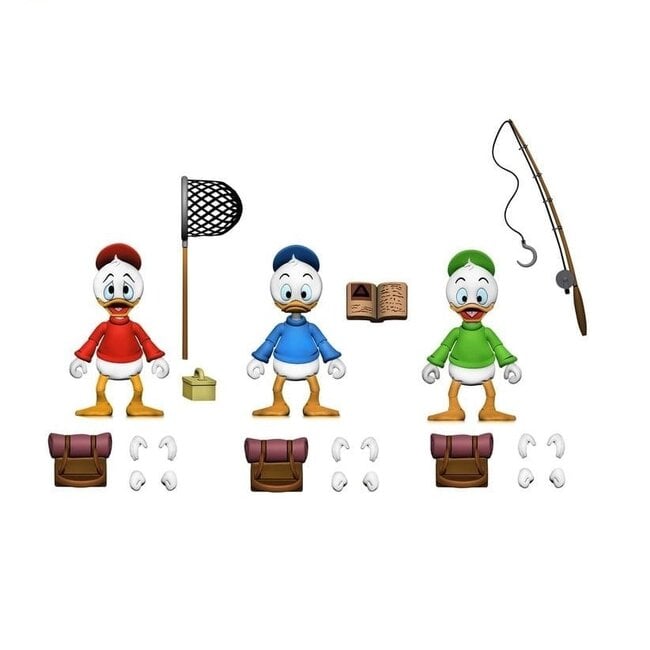 DuckTales Ultimate Action Figures 3-Pack Huey, Dewey, and Louie 18 cm