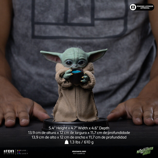 Mandalorian und Grogu – Film-Replika 1/4 Grogu – Immer hungrig – 14 cm