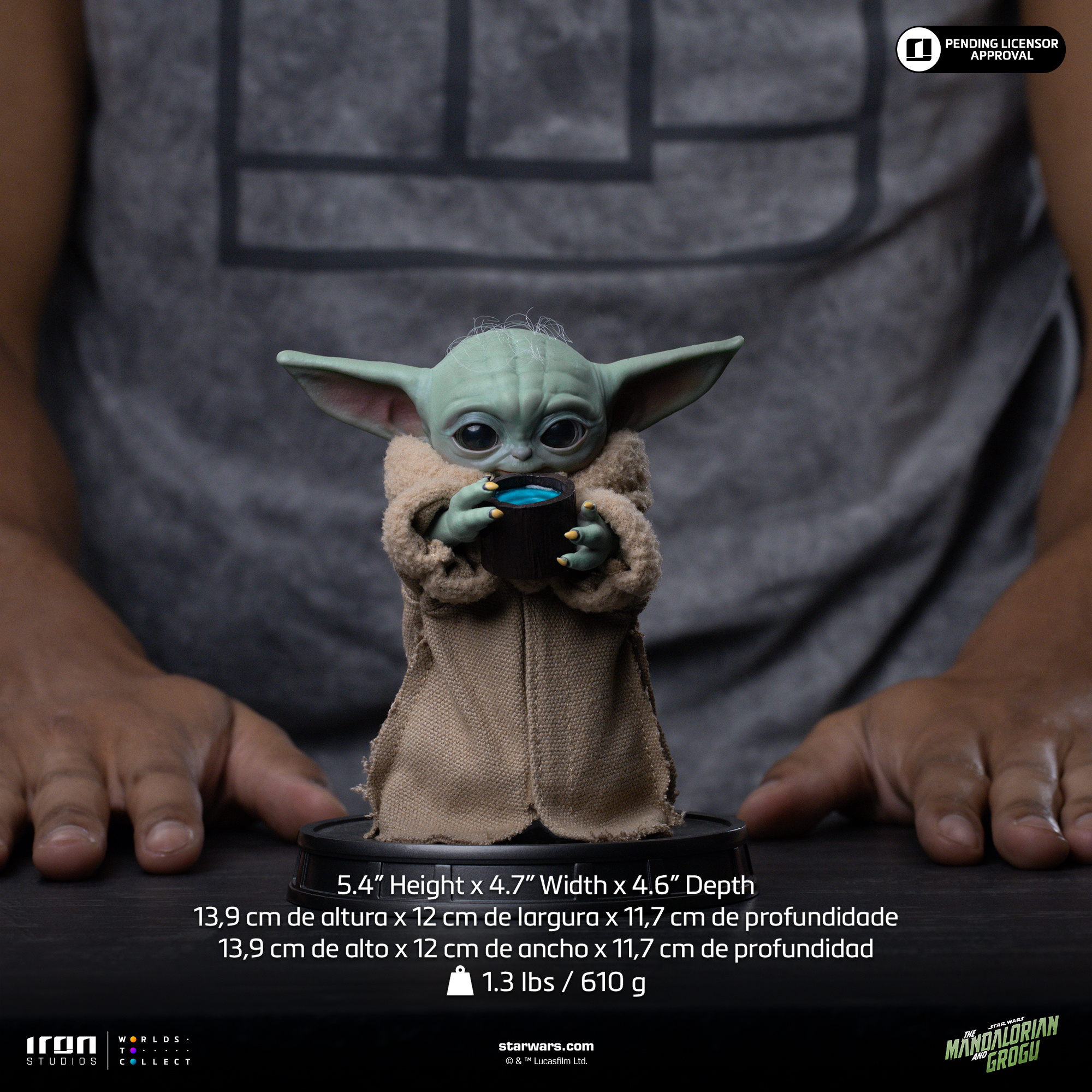 Mandalorian and Grogu Movie Legacy Replica 1/4 Grogu Always Hungry ...