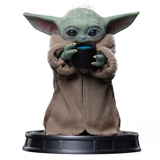 Iron Studios Mandalorian und Grogu – Film-Replika 1/4 Grogu – Immer hungrig – 14 cm