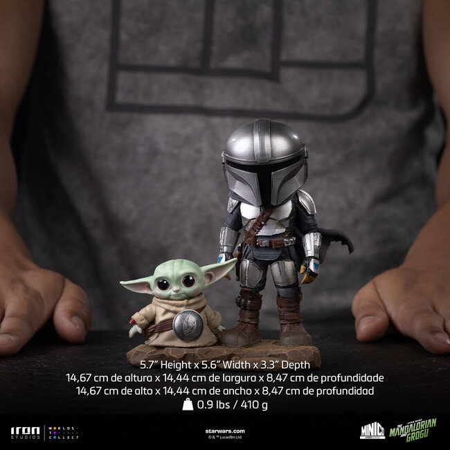 The Mandalorian & Grogu Mini Co. PVC-Figuren, 14 cm