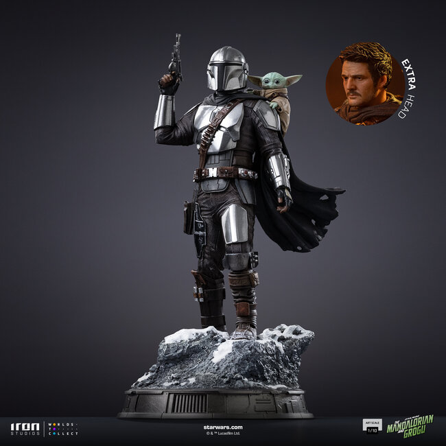 The Mandalorian Movie Art Scale 1/10 Statue The Mandalorian and Grogu 24 cm