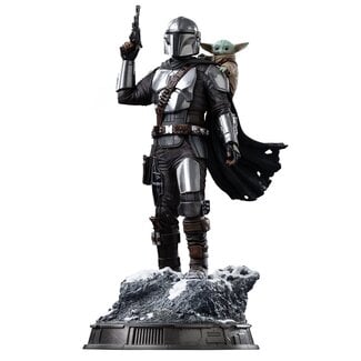 Iron Studios The Mandalorian Movie Art Scale 1/10 Statue The Mandalorian and Grogu 24 cm