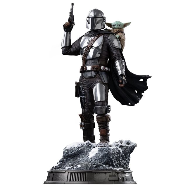 The Mandalorian Movie Art Scale 1/10 Statue The Mandalorian and Grogu 24 cm