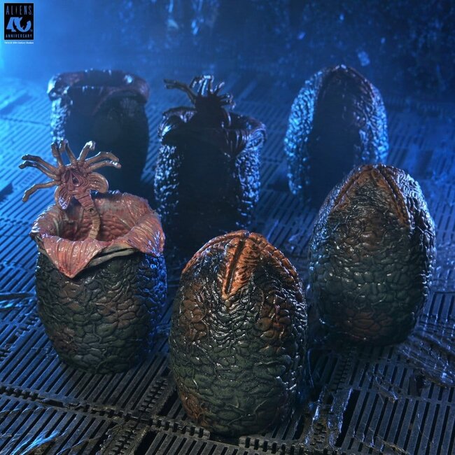 Aliens 6er-Pack Zubehörset Karton mit Alien-Eiern (40. Jubiläum)