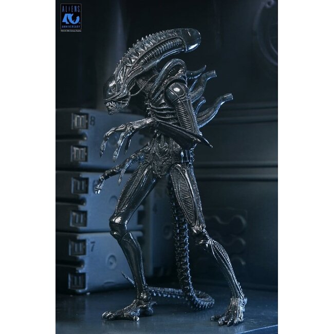 Aliens Ultimate Action Figure Warrior (1986) Xenomorph Black (40th Anniversary) 23 cm