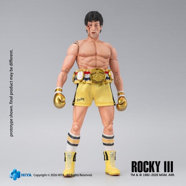 Rocky III Exquisite Super Actionfigur 1/12 Rocky Boxer Version 16 cm