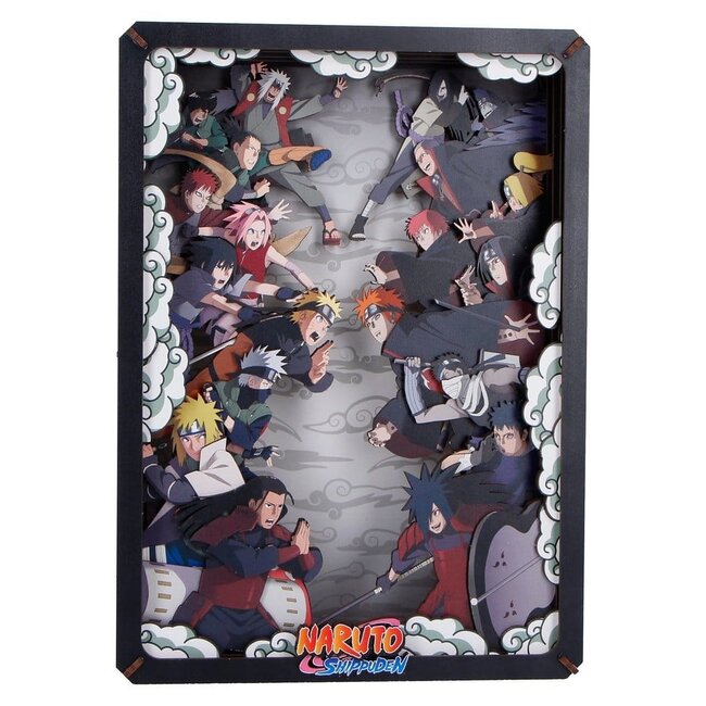 Naruto Model Kit Wooden Theatre Combat (Large) 26 cm