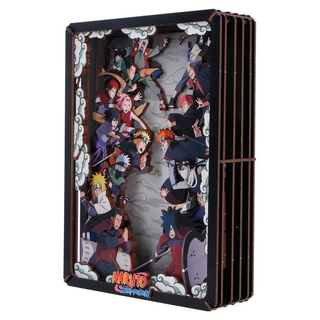 Naruto Modellbausatz Holztheater Kampf (Groß) 26 cm