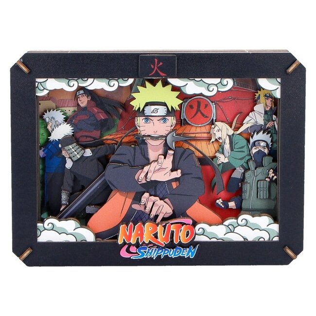 Naruto Modellbausatz, Hokage-Theater aus Holz (mittelgroß), 10 cm