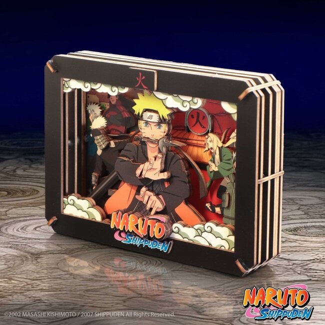 Naruto Model Kit Wooden Theatre Hokage (Medium) 10 cm