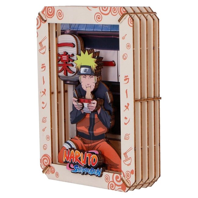 Naruto Modellbausatz Holz-Theater-Ramen (mittel) 14 cm