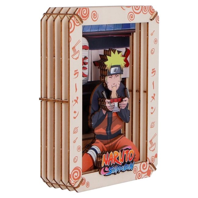 Naruto Modellbausatz Holz-Theater-Ramen (mittel) 14 cm