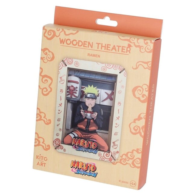 Naruto Model Kit Wooden Theatre Ramen (Medium) 14 cm