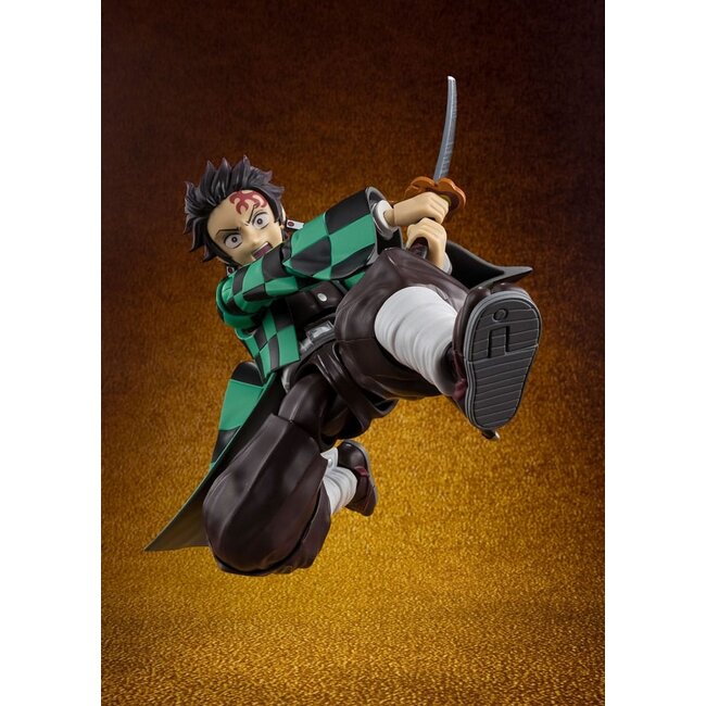 Demon Slayer: Kimetsu no Yaiba SH Figuarts Actionfigur Tanjiro Kamado – Der finale Kampf im Infinity Castle (14 cm)