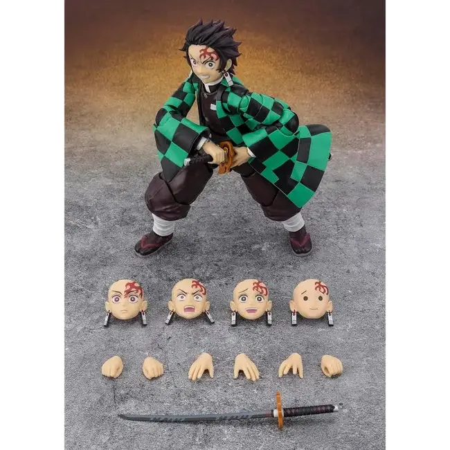 Demon Slayer: Kimetsu no Yaiba SH Figuarts Actionfigur Tanjiro Kamado – Der finale Kampf im Infinity Castle (14 cm)