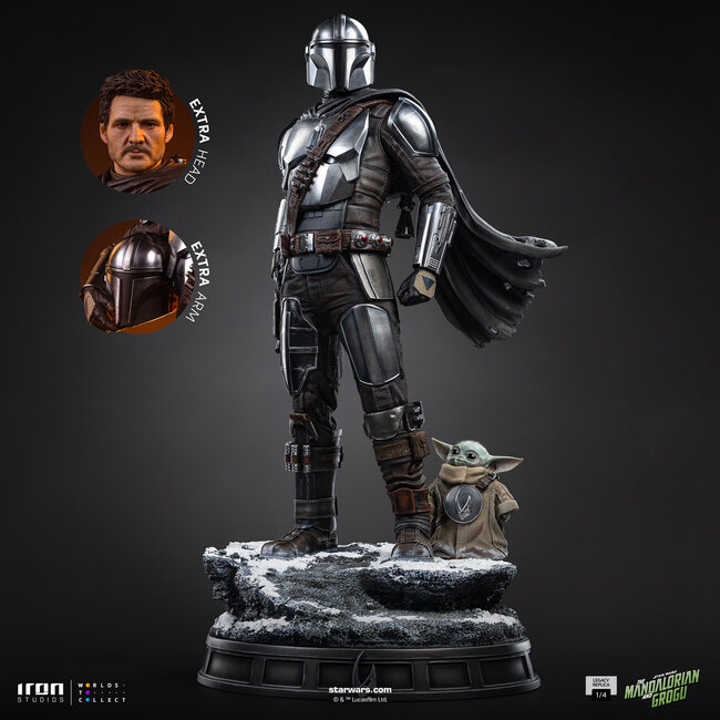 Mandalorianer und Grogu – Film-Replika, 1/4-Statue, 58 cm