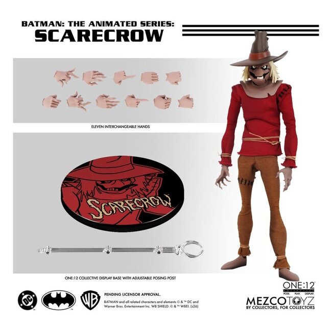 Batman: Die Zeichentrickserie One:12 Collective Actionfigur Scarecrow 17 cm