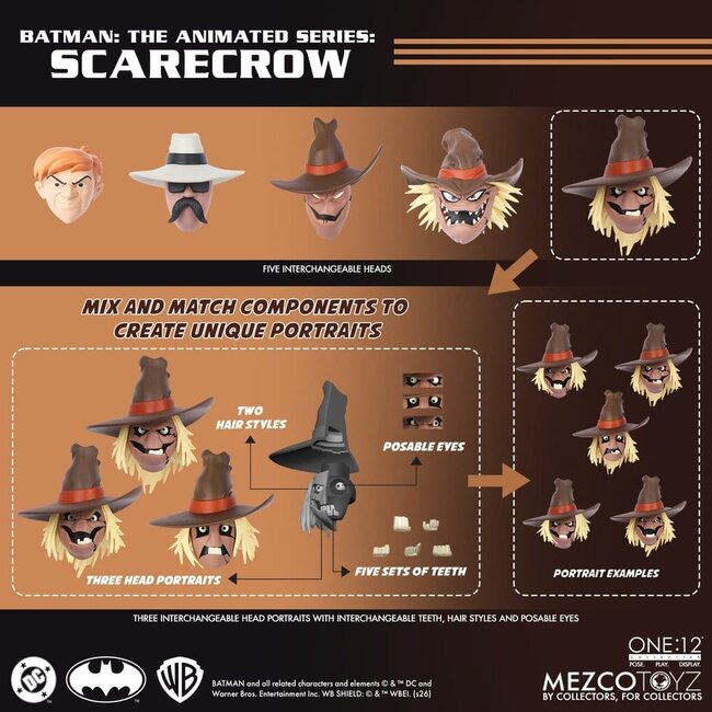 Batman: Die Zeichentrickserie One:12 Collective Actionfigur Scarecrow 17 cm