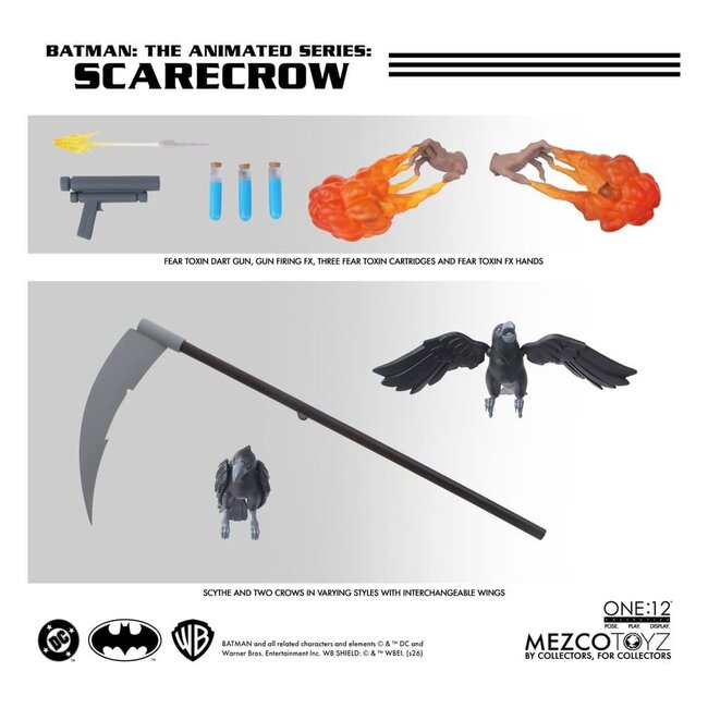 Batman: Die Zeichentrickserie One:12 Collective Actionfigur Scarecrow 17 cm