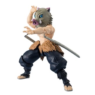 Bandai Tamashii Nations Dämonentöter: Kimetsu no Yaiba SH Figuarts Actionfigur Inosuke Hashibira 14 cm