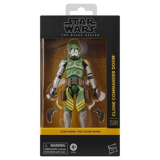 Star Wars: The Clone Wars Black Series Actionfigur Klonkommandant Doom 15 cm