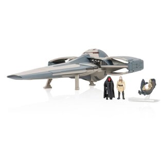 Jazwares Star Wars Vehicle with Figure Deluxe Sith Infiltrator Episode 1 Collection 20 cm