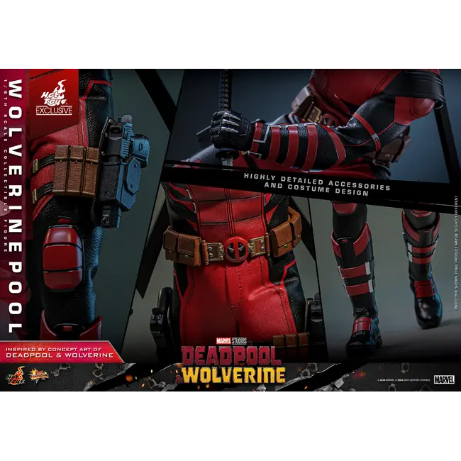Deadpool & Wolverine Movie Masterpiece Action Figure 1/6 Wolverinepool Hot Toys Exclusive 31 cm