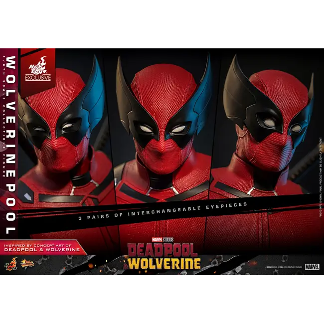 Deadpool & Wolverine Movie Masterpiece Actionfigur 1/6 Wolverinepool Hot Toys Exklusiv 31 cm