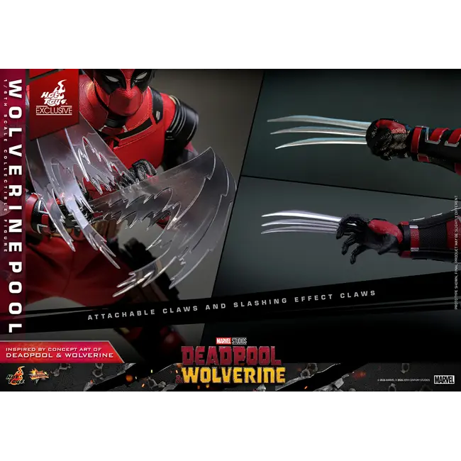 Deadpool & Wolverine Movie Masterpiece Action Figure 1/6 Wolverinepool Hot Toys Exclusive 31 cm
