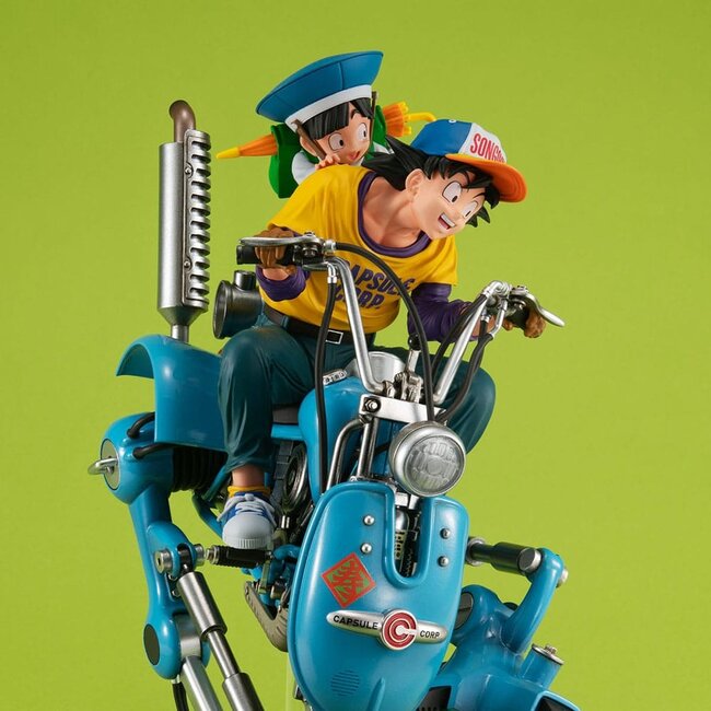 Dragonball Z Desktop Real McCoy EX PVC Diorama Son Goku & Son Gohan & Roboter mit zwei Beinen 20 cm