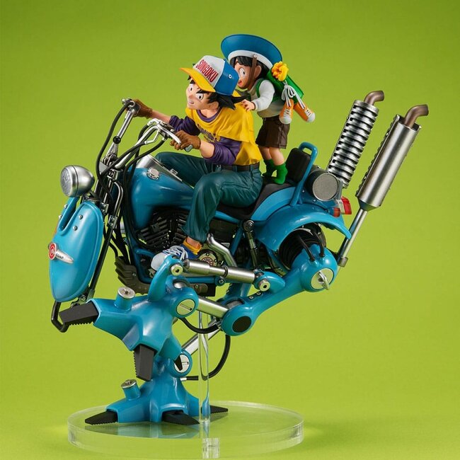 Dragonball Z Desktop Real McCoy EX PVC Diorama Son Goku & Son Gohan & Roboter mit zwei Beinen 20 cm