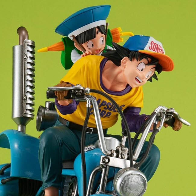 Dragonball Z Desktop Real McCoy EX PVC Diorama Son Goku & Son Gohan & Roboter mit zwei Beinen 20 cm