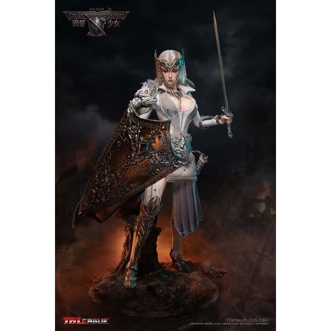 Die Mädchen unter Wolfs Schutzengel Actionfigur 1/6 Alina (Silber) 30 cm