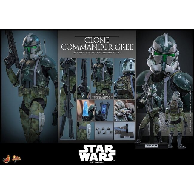 Star Wars Movie Masterpiece Action Figure 1/6 Clone Commander Gree 30 cm